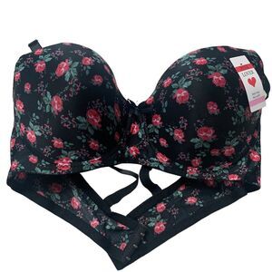 PINK LOVER Rose Garden Push Up Bra